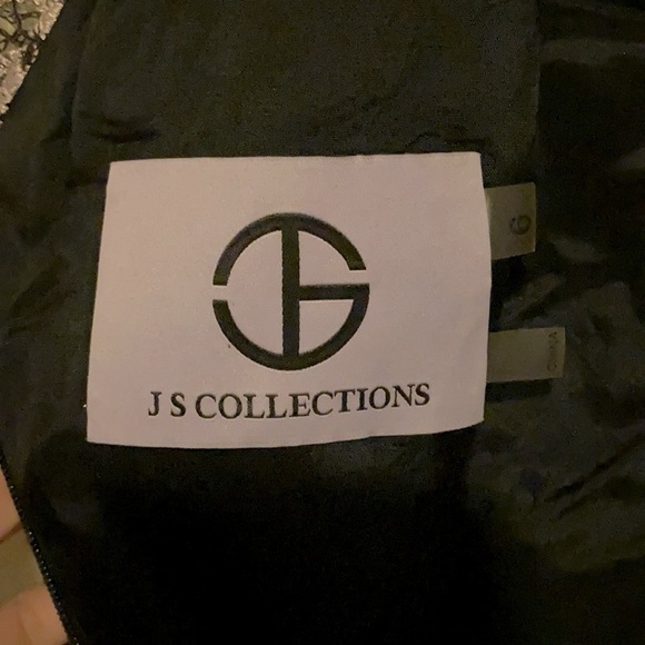 Stunning formal lace dress. Navy and blush pink. - Picture 13 of 16